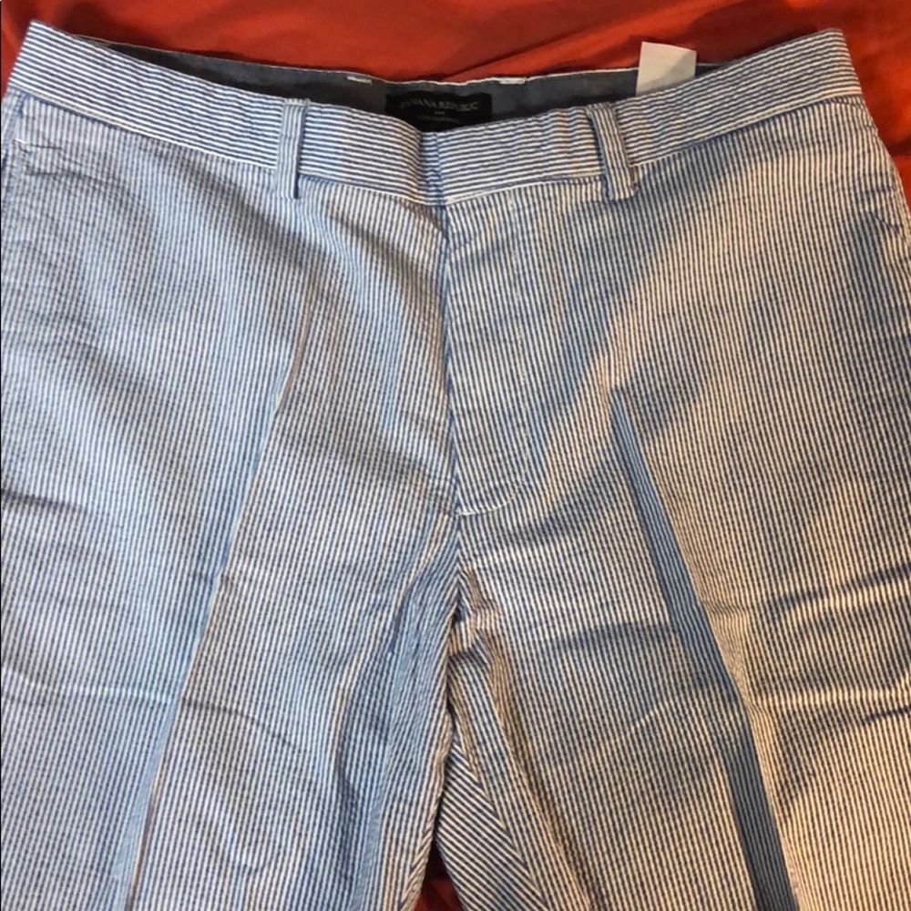 Banana republic sear sucker chino shorts